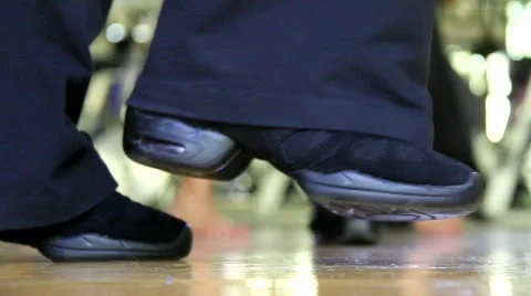 Learning how to dance Stock Footage 760497
