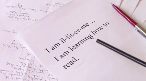 Learning how to read Stock Footage 47861861