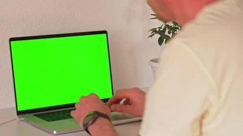 Learning how to use computer software at home during the afternoon Stock Footage 339584379