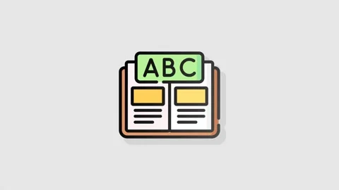 Learning icon animation alpha Stock Footage 157548673