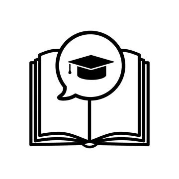 Learning icon in flat style. Education symbols Stock Illustration