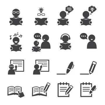 Learning icon Stock Illustration