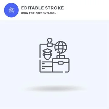 Learning icon vector, filled flat sign, solid pictogram isolated on white, logo Stock Illustration