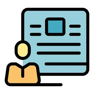 Learning icon vector flat Stock Illustration