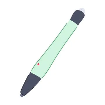 Learning interactive whiteboard pen cartoon vector illustration 스톡 일러스트