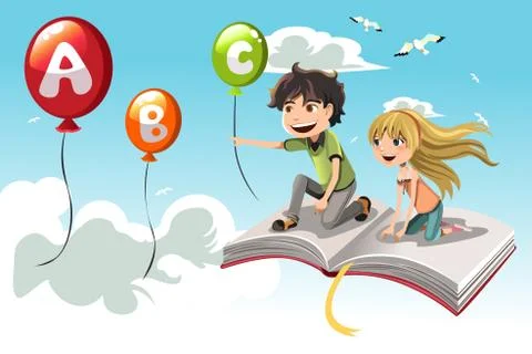 Learning kids Stock Illustration