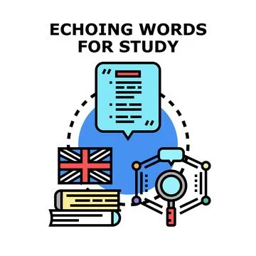 Learning language developing linguistic skills and studying grammar Stock Illustration