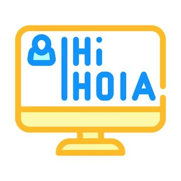 Learning languages color icon vector illustration color Stock Illustration