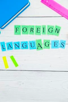 Learning languages concept Stock Photos