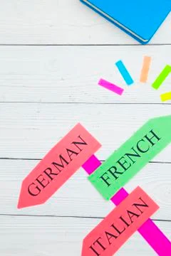 Learning languages concept Stock Photos