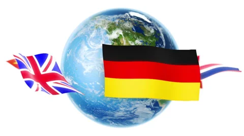 Learning Languages - Flags Around Earth (Loop) Stock-Footage 38771033