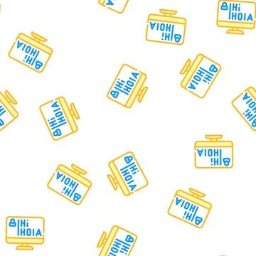 Learning languages vector seamless pattern color 스톡 일러스트