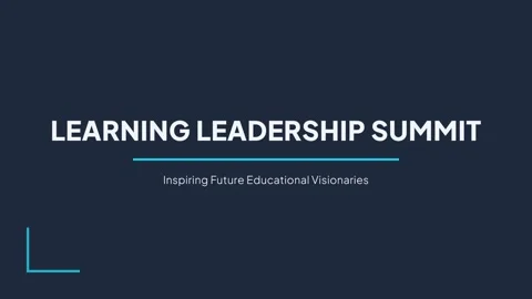 Learning Leadership Summit Conference Event Title Branding Background Video Stock Footage 337577454