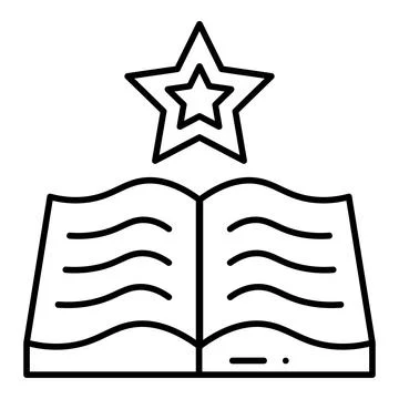 Learning Line Icon Ilustración de archivo