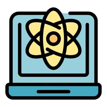 Learning management system icon vector flat Stock Illustration