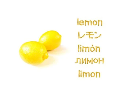 Learning Many Language; LEMON Stock Photos