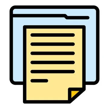 Learning material icon vector flat Illustrazione stock
