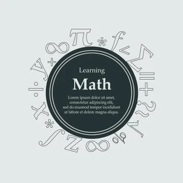 Learning math イラスト素材
