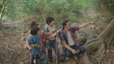 Learning nature of children Stock-Footage 158433361