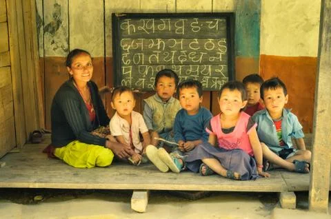 Learning in Nepal Stock Photos