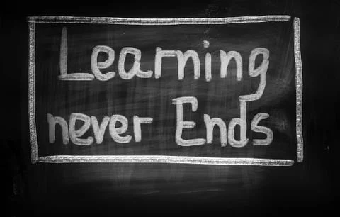 Learning never ends concept イラスト素材