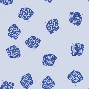 Learning new language dream glyph seamless pattern Stock Illustration