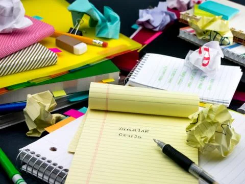 Learning New Language Writing Words Many Times on the Notebook; Thai Stock Photos