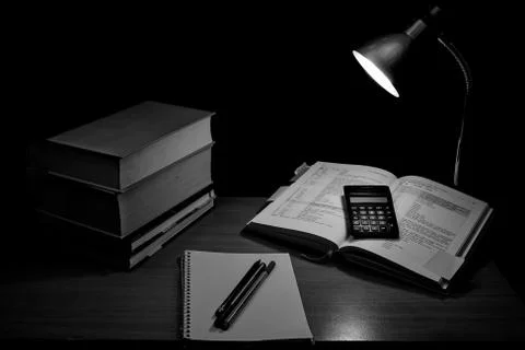 Learning in the night Stock Photos