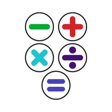 Learning Numbers Set for Kids Vector Template Design Illustration Stock Illustration