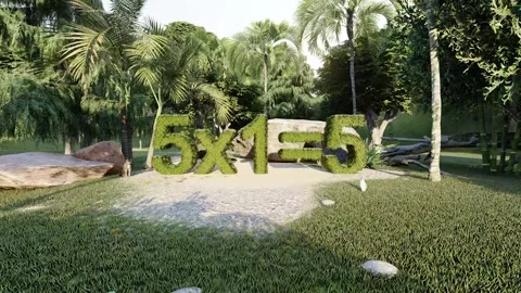 Learning for numerical multiplication of 5 for kids Stock Footage 140124402