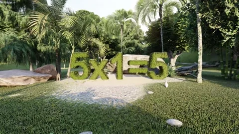 Learning for numerical multiplication of 5 for kids Video stock 140165724