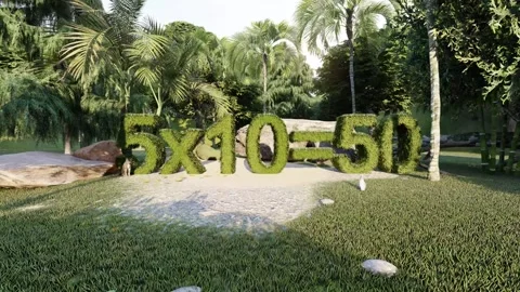 Learning for numerical multiplication of 5 for kids Stock Footage 140166368