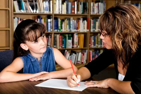 Learning one on one Stock Photos