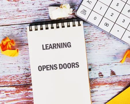 Learning Opens Doors to New Opportunities and Expands Horizons Through Educ.. 写真素材