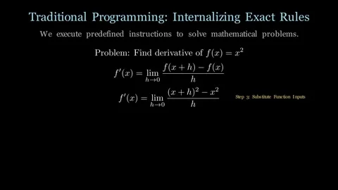Learning Paradigms - Traditional programming vs machine learning Видео 338446458