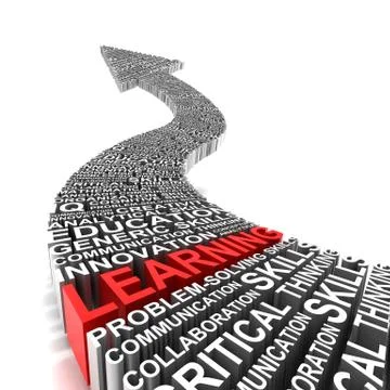 Learning path Illustrazione stock