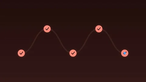 Learning path milestones progress salmon education loop Vídeos de archivo 342613903