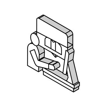 Learning path online learning platform isometric icon vector illustration Illustrazione stock