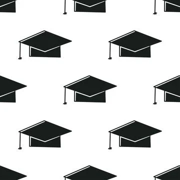 Learning pattern. Decorative symbol. Seamless pattern. Seamless flat vector Stock Illustration