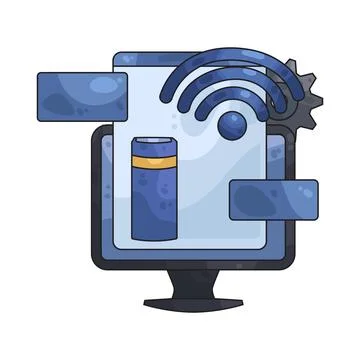 Learning platform illustration Stock Illustration