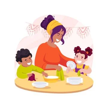 Learning practical skills isolated cartoon vector illustration. Stock Illustration