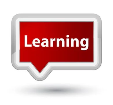 Learning prime red banner button イラスト素材