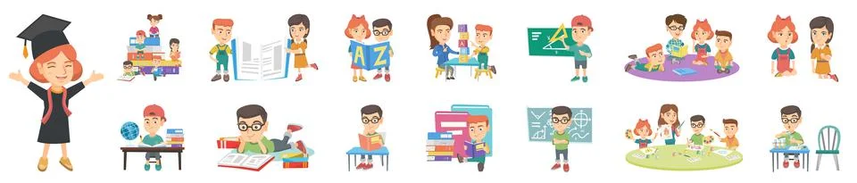 Learning process and development. Stock Illustration