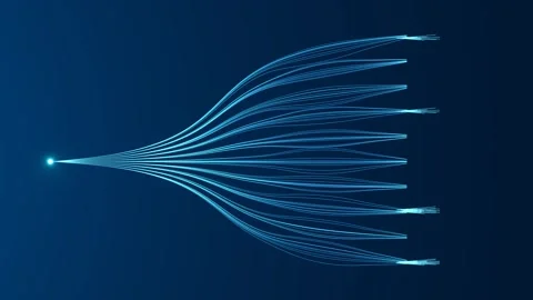 The learning process of artificial intelligence. Neural network. Machine learnin Stock Footage 241518042