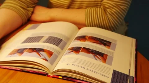 Learning process, coordination knitting Stock Footage 206648462