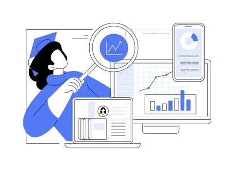 Learning progress isolated cartoon vector illustrations. Illustrazione stock