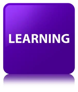 Learning purple square button 스톡 일러스트
