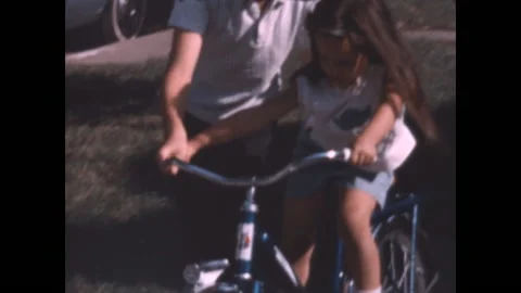 Learning To Ride 1962 Stock Footage 136332525