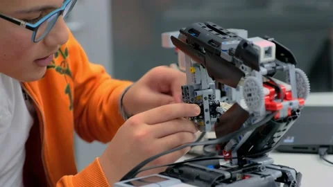 Learning Robotics Stock Footage 148277027