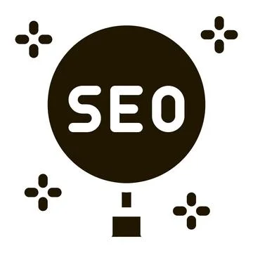 Learning search engine optimization icon Vector Glyph Illustration イラスト素材